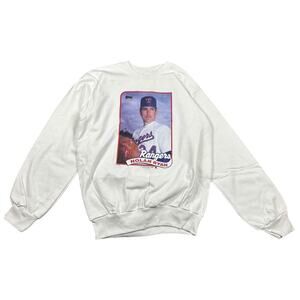 Texas Rangers 1989 Nolan Ryan Topps Deadstock NWT Crewneck Sweater